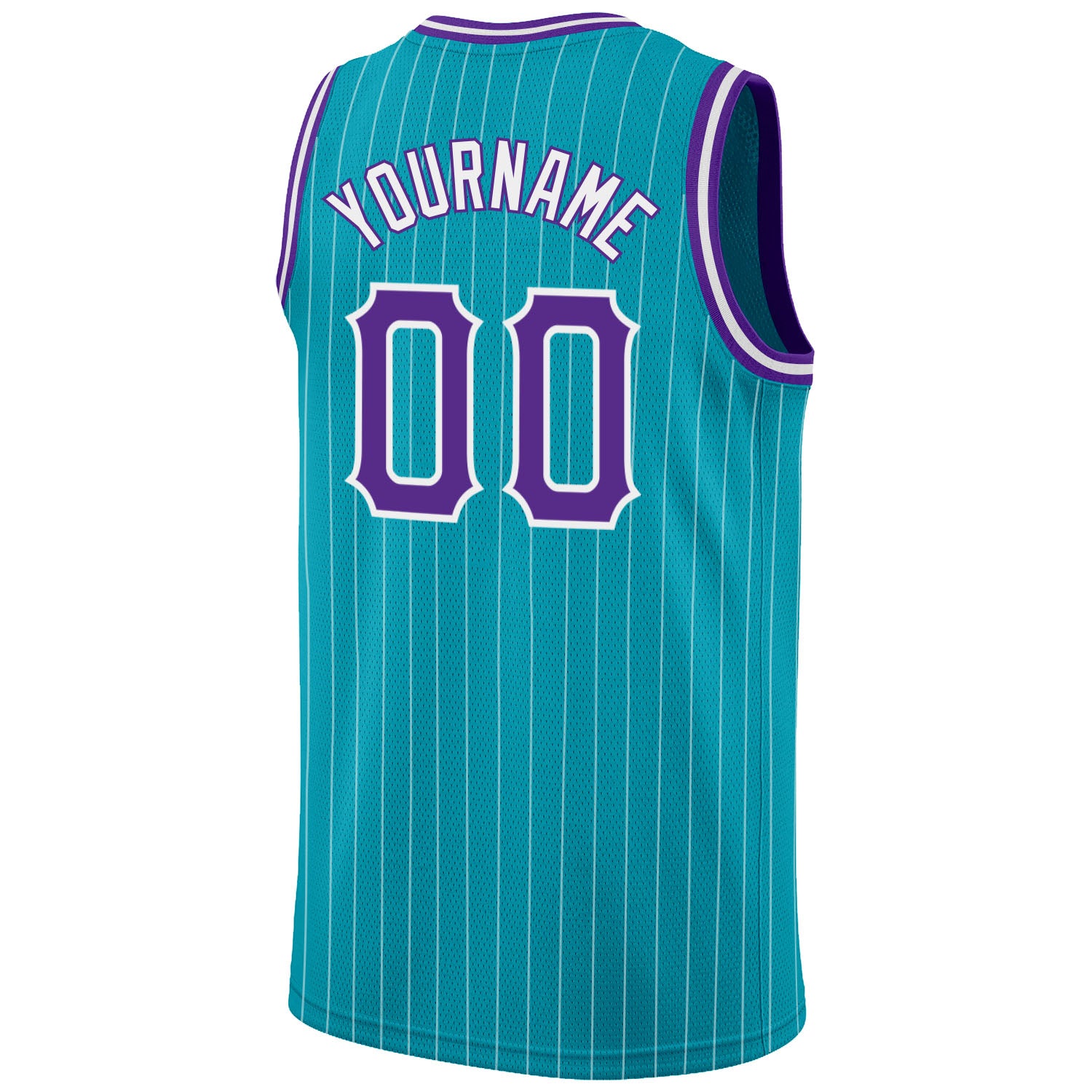 Cheap Custom Cream Black Pinstripe Purple-Teal Authentic Basketball Jersey  Free Shipping – CustomJerseysPro