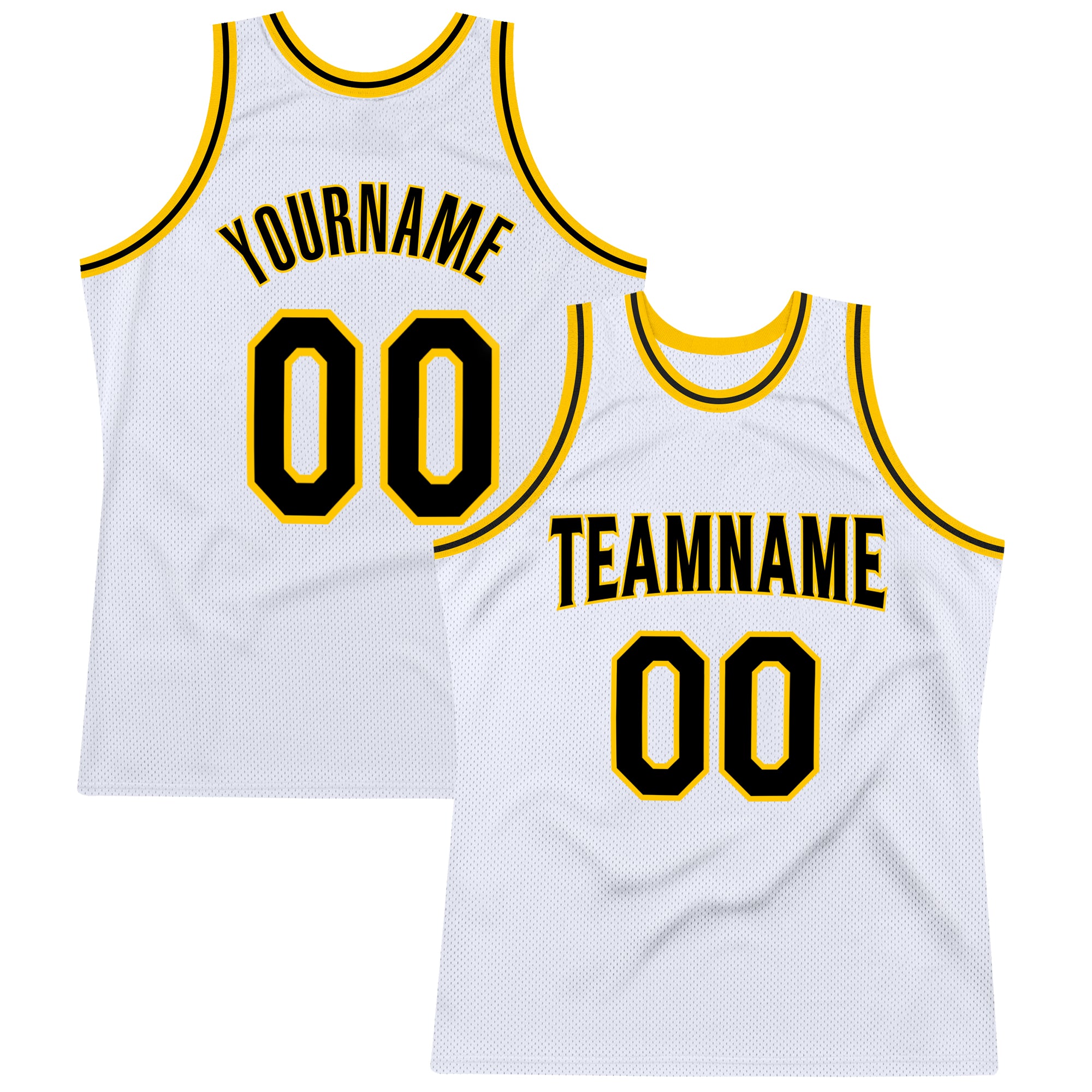Men's Basketball T-Shirt / Jersey TS900 - Black/Grey/Gold