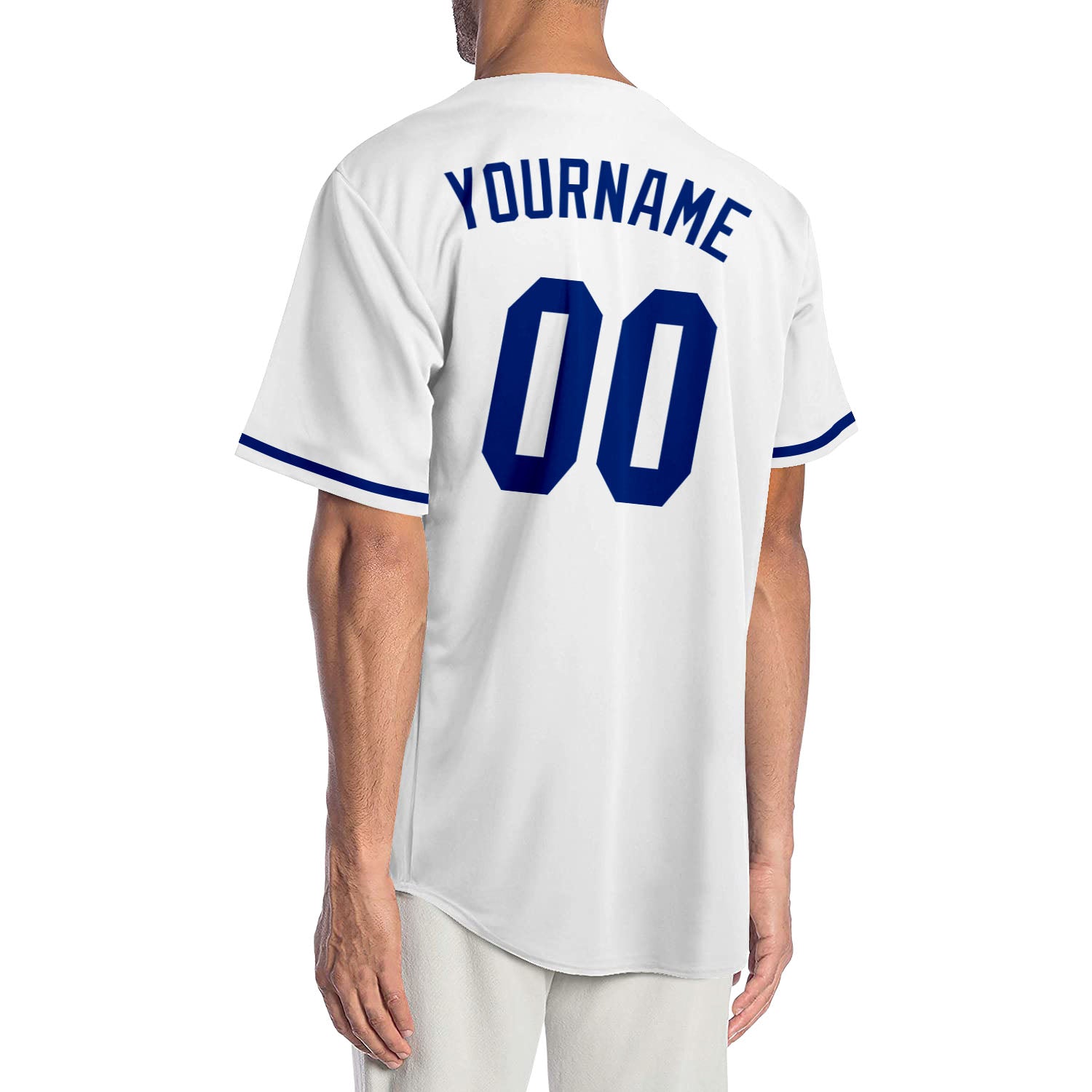 Custom White Royal Baseball Jersey – CustomJerseysPro