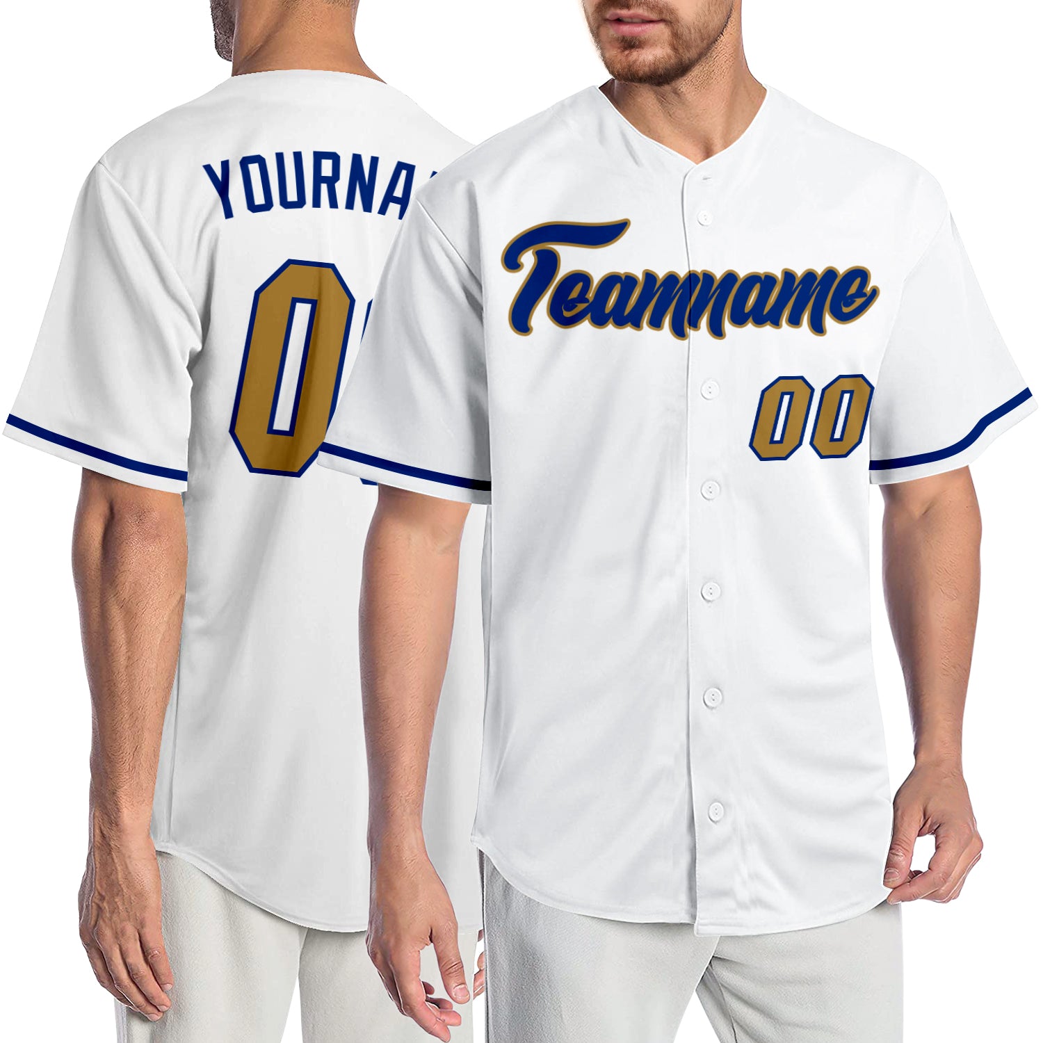 Sale Build Old Gold Baseball Authentic Royal Jersey White
