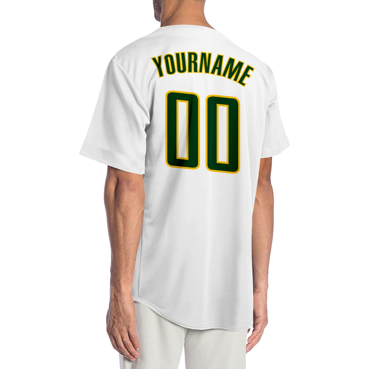 Sale Build Gold Baseball Authentic Green Jersey White – CustomJerseysPro